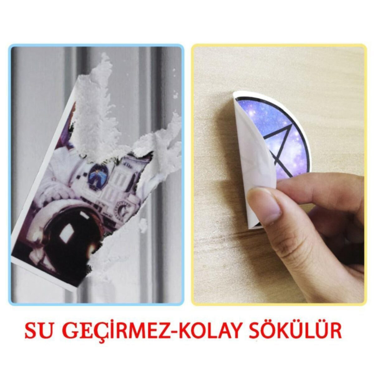 50 Adet Tekrarsız Film Karışık Retro Pvc Sticker Süs 012