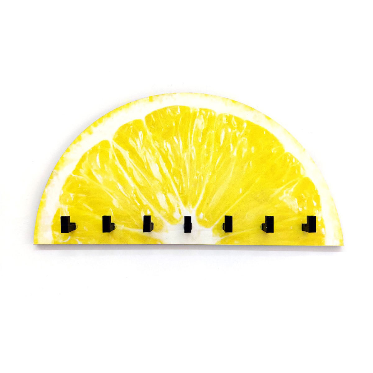 Ahşap Yarım Limon Mutfak Hol Duvar Askılık Duvar Süsü
