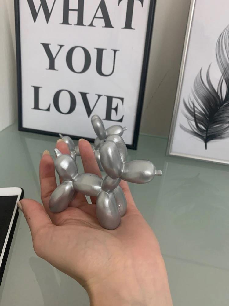 Dekoratif Minyatür Sevimli Balon Köpek Biblo Modern Dekor