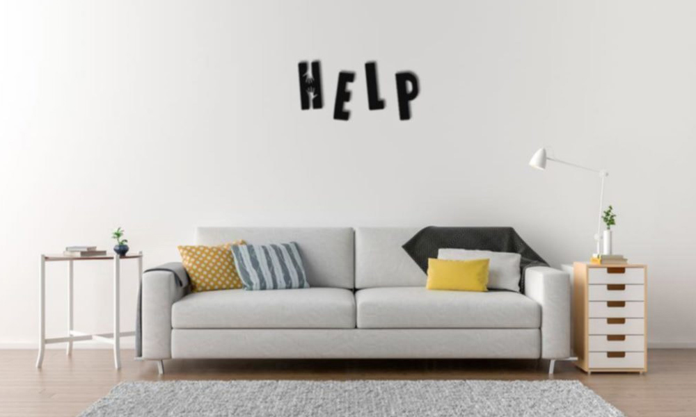 Dekoartif Help Yazılı Modern Ahşap Tablo Duvar Dekoru
