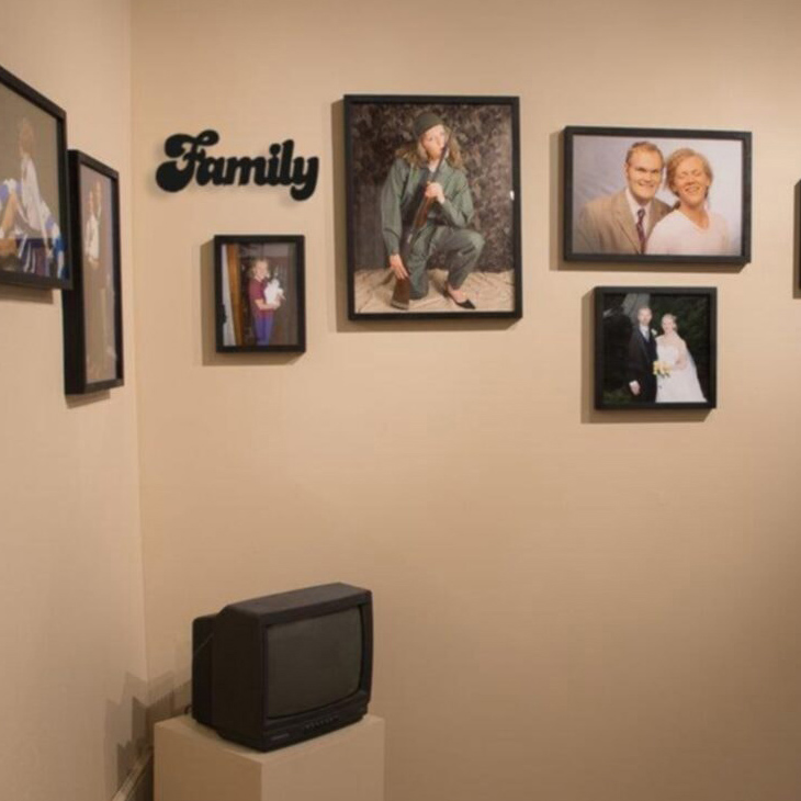 Dekoratif Family Aile Ahşap Duvar Tablo Duvar Dekor Yazı