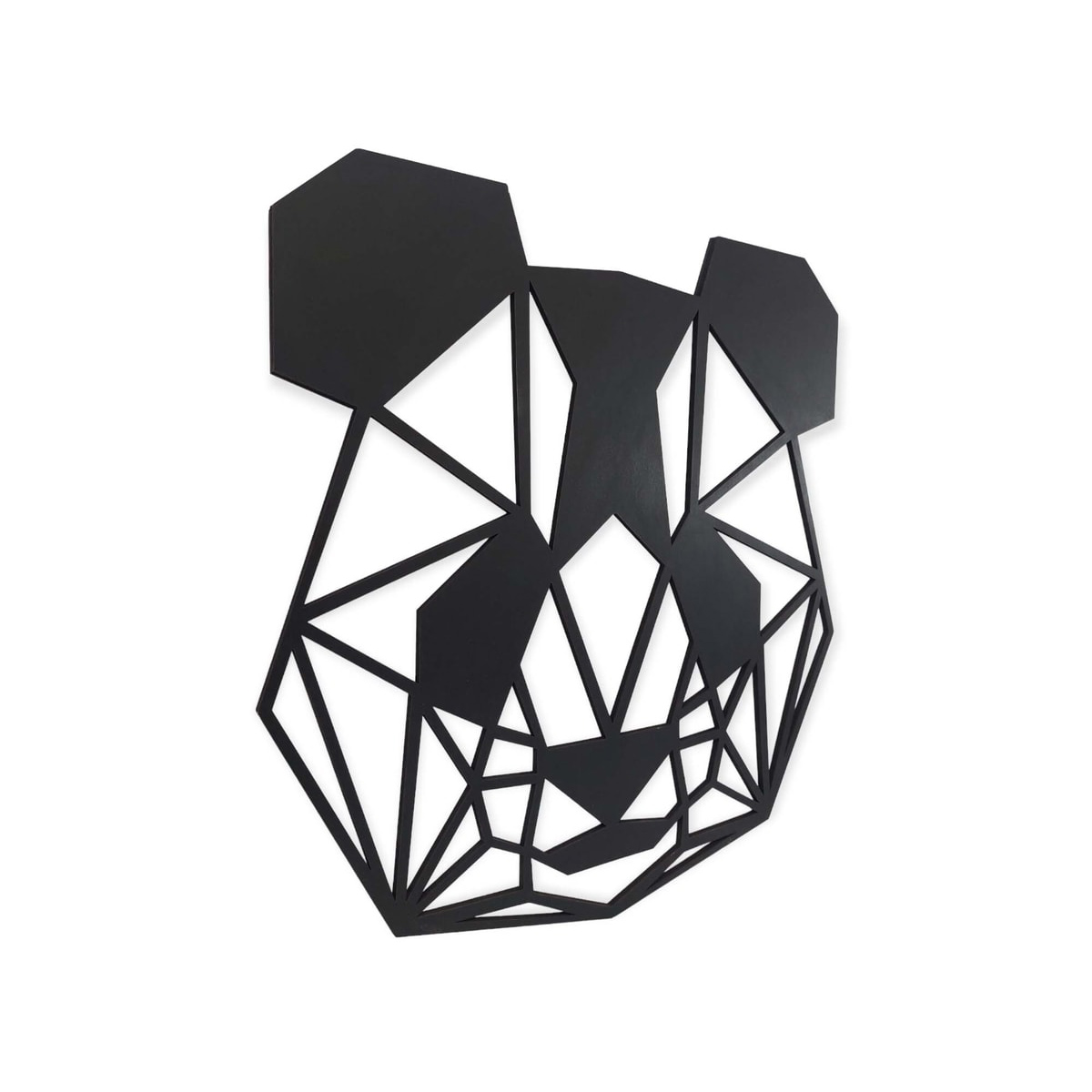 Dekoratif Geometrik 45 Cm Panda Ahşap Tablo Duvar Dekoru