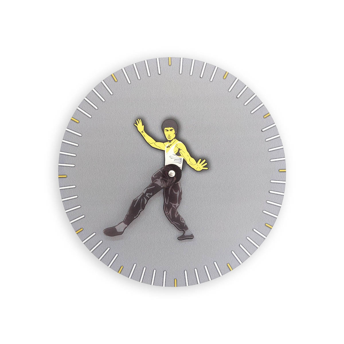 Dekoratif Modern Tasarım Bruce Lee Ahşap Duvar Saati