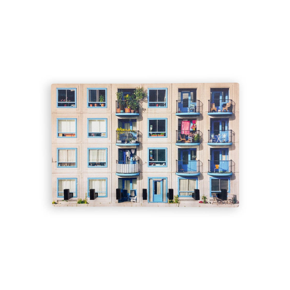 Dekoratif Renkli Apartman Bina Hol Askılık Anahtarlık Süs