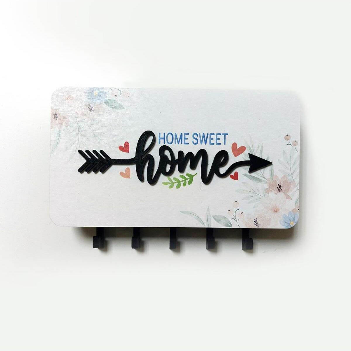 Home Yazılı Dekoratif Bölmeli Anahtarlık Duvar Askılık Dekor