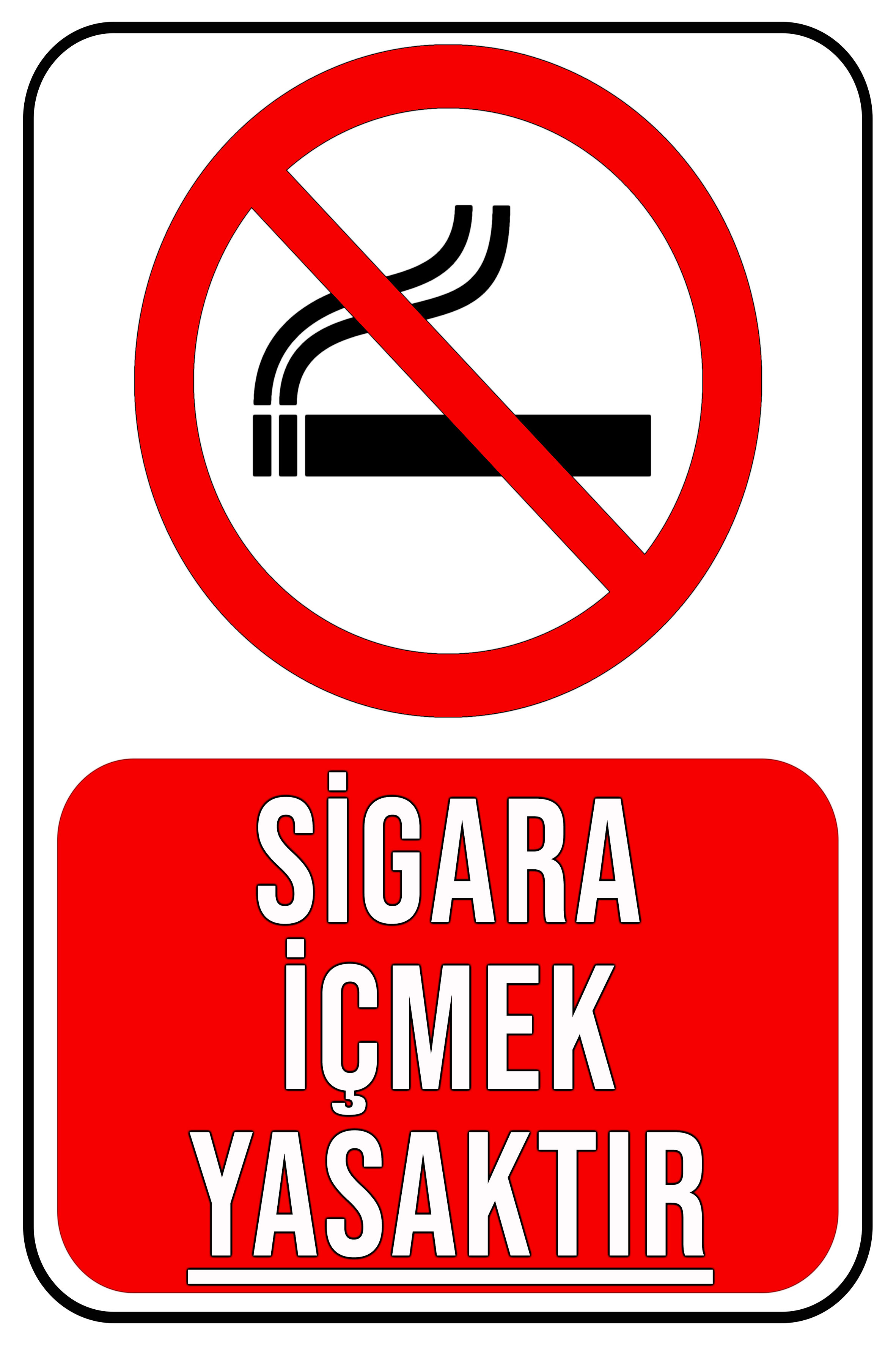 CajuArt Sigara İçmek Yasaktır 20x30 cm Ahşap Uyarı İkaz Levhası Tablo