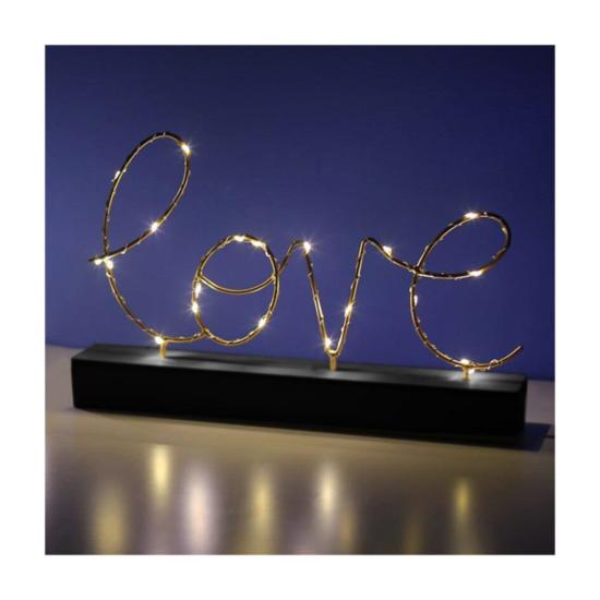 Aşk Love Yazılı Pilli Led Işık Ev Dekor Aydınlatma Lamba