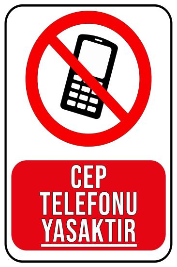 Cep Telefonu Yasaktır 20x30 cm Ahşap
