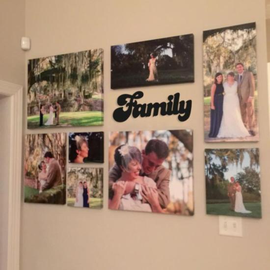 Dekoratif Family Aile Ahşap Duvar Tablo Duvar Dekor Yazı