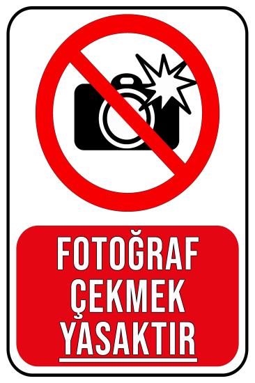 Fotoğraf Çekmek Yasaktır 20x30 cm Ahşap