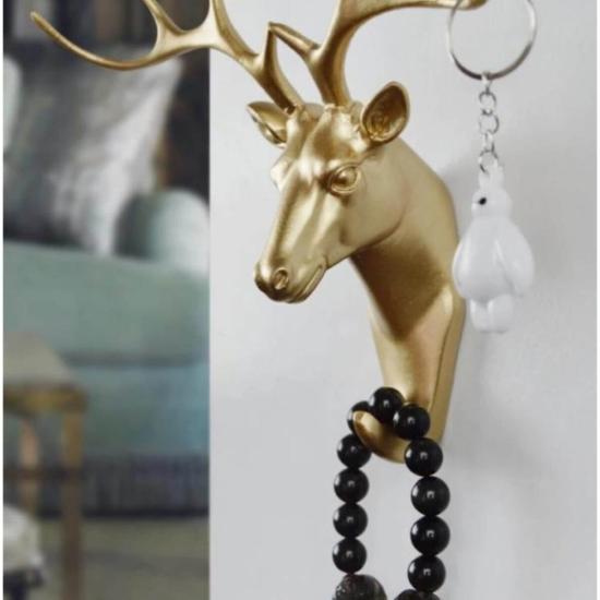 Geyik Boynuz Duvar Dekor  Askılık