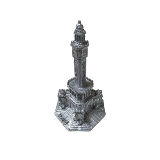 Izmir Saat Kulesi Biblo 15 Cm Orta Boy El Yapımı Dekoratif Obje