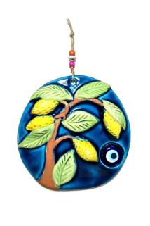 Dekoratif Limon Ağacı Temalı Seramik Duvar Dekoru Süs