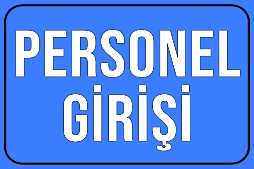 Personel Girişi 20x30 cm Ahşap Uyarı Levhası