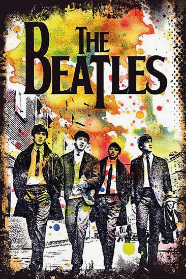 Retro Ahşap Plaka The Beatles 20x30 cm