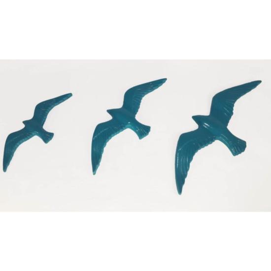 Üçlü Uçan Kuş Dekoratif Duvar Süsü Ev Dekor Objesi